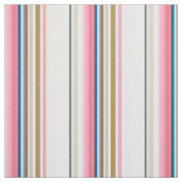 Tela Blue, pink, almond and coffee stripes
