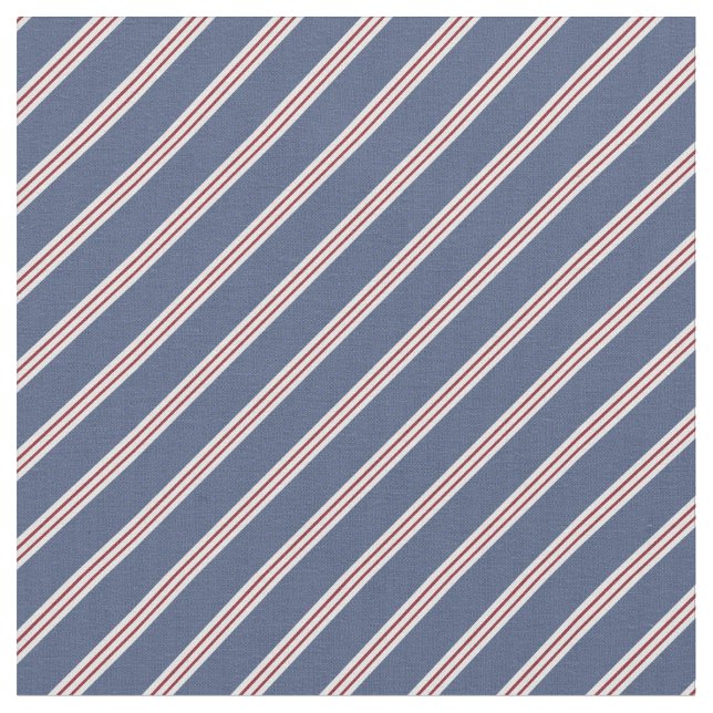 Tela Blue & Red Stripes (De cerca)