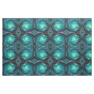 Tela Blue Sapphire Twist Resumen Arte