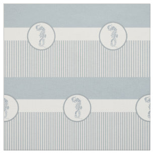 Tela Blue Seahorse Blue Classic Nautical Elegant