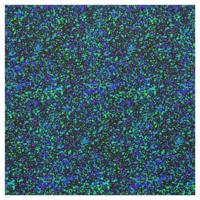 Tela Blue Splatter - Tejido de algodón (Retal)