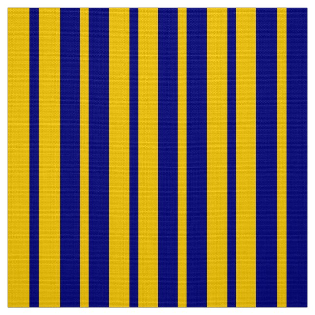 Tela Blue Yellow Stylish Stripes Pattern Design  (Retal)