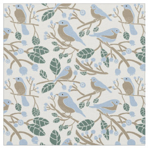 Tela Bluebird y Blueberries Patterned