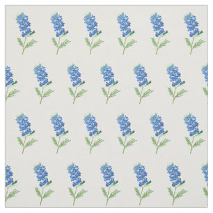 Tela Bluebonnets Blue Floral Texas Wildflowers Patern