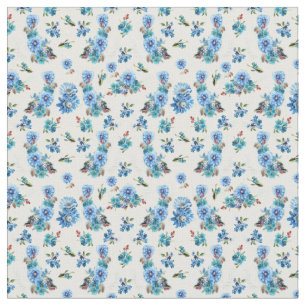 Tela Blues de cornflower en acuarela sobre blanco