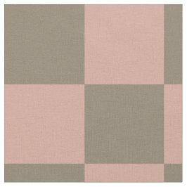 Tela Blush Pink Neutral Checkerboard Cotton Fabric