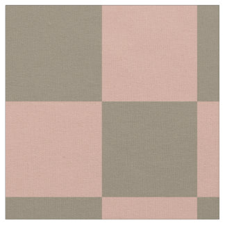Tela Blush Pink Neutral Checkerboard Cotton Fabric