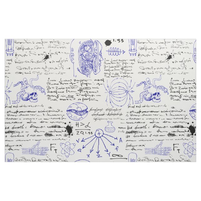 Tela bocetos de científicos (Yarda)