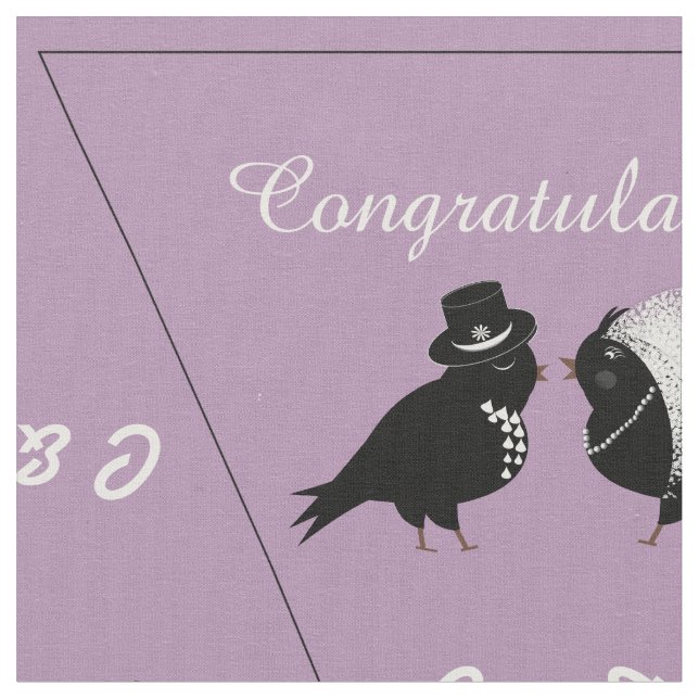 Tela Boda Bunting (De cerca)