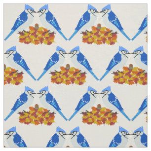 Tela Boda de la caída de los gritos azules Patterned