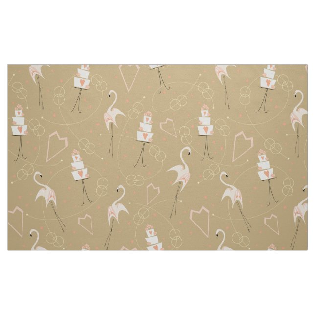 Tela Boda Flamingo Gran Multiestructura ("Cuarto gordo" (fat quarter))