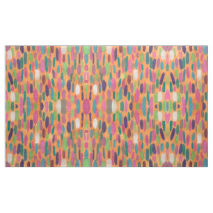 Tela bohemia de la impresión de las pinceladas