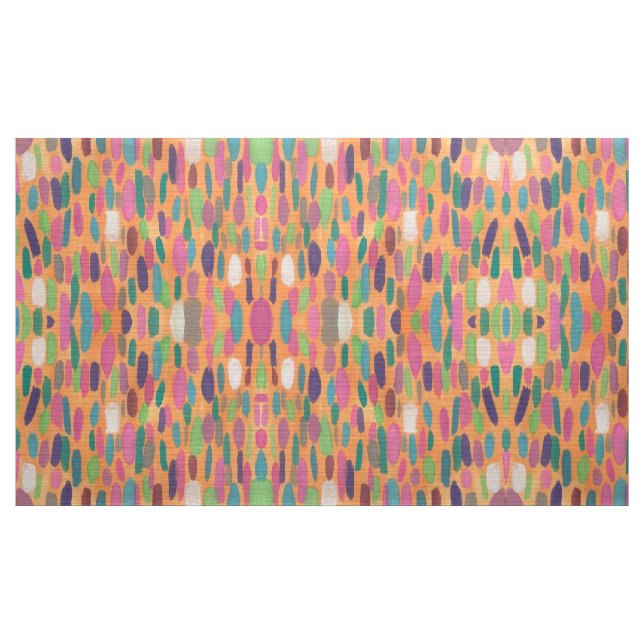 Tela bohemia de la impresión de las pinceladas (Yarda)