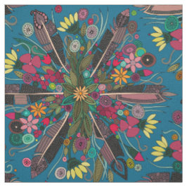 Tela bohemia posy blue