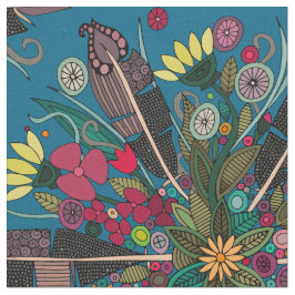 Tela bohemia posy blue