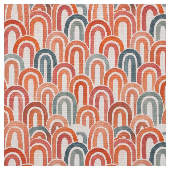 Tela Bohemian arch fish scale painted pattern (Retal)