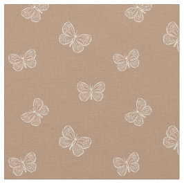 Tela Boho Butterfly Modern Girly Spring Animal Brown