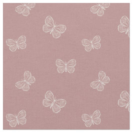 Tela Boho Butterfly Modern Girly Spring Animal Mauve