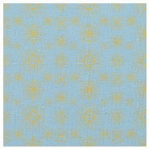 Tela Boho Celestial Sun Stars Sky Blue