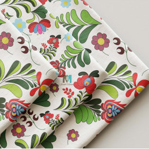 Tela Boho, Folclore Húngaro, Patrón Floral, Matyo, Tuli