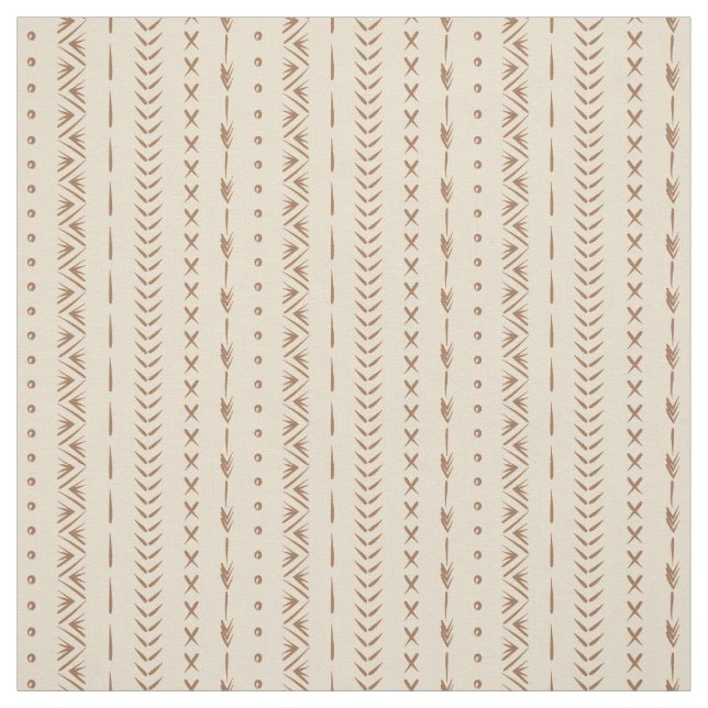 Tela Boho Geométrico de Franja Suroeste Cálido Neutral (Retal)