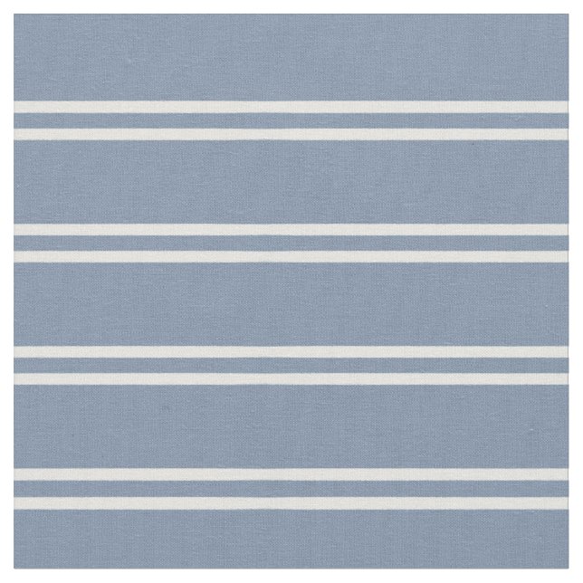 Tela Boho Moderno Neutral en Género Rayado Azul Costero (De cerca)