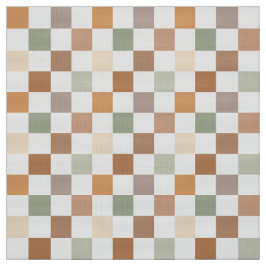 Tela Boho Neutral Earthy Checker Checkerboard Checkered