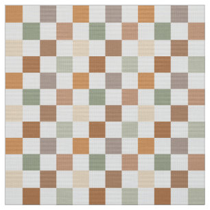 Tela Boho Neutral Terroso A Cuadros Cuadriculado Cuadro