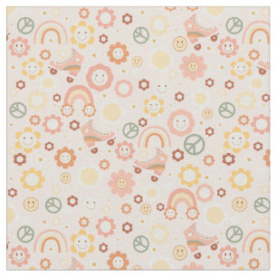 Tela boho retro hippie groovy pastel