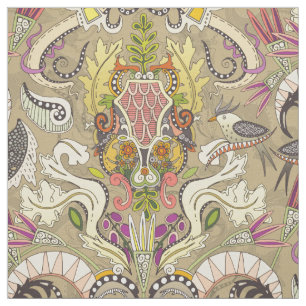 Tela boho rococo bambú