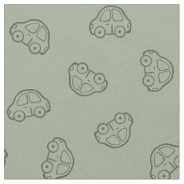 Tela Boho Simple Cars Vehicle Modern Boy Sage Green