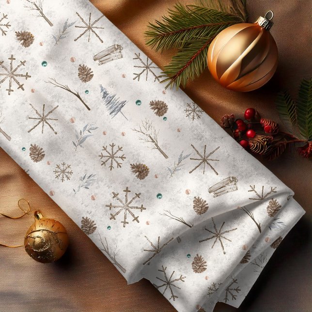 Tela Boho Twigs & Pinecone Navidades ID986 (Subido por el creador)