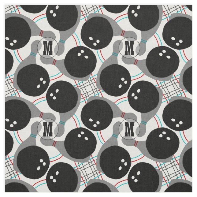 Tela Bola de bolos y modelo Personalizable del Pin (Retal)