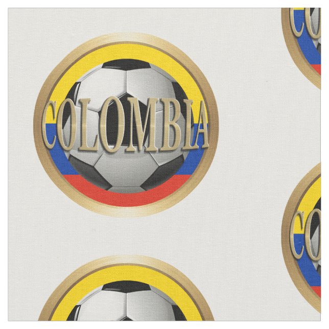 Tela Bola de fútbol de Colombia (De cerca)