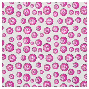 Tela Bolas de Bingo Rosado Cute Patterado