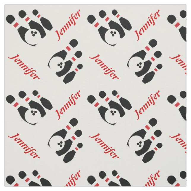 Tela Bolas de bolas de plumas rojas negras con nombre p (Retal)