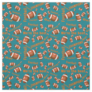 Tela Bolas De Fútbol Estadounidenses Y Texto Inspirador