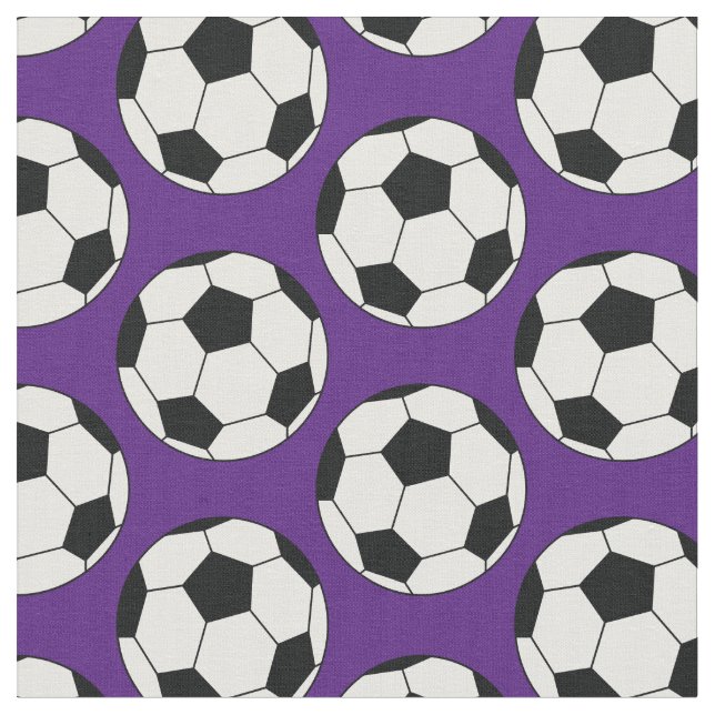 Tela Bolas de fútbol moradas deportivas (De cerca)