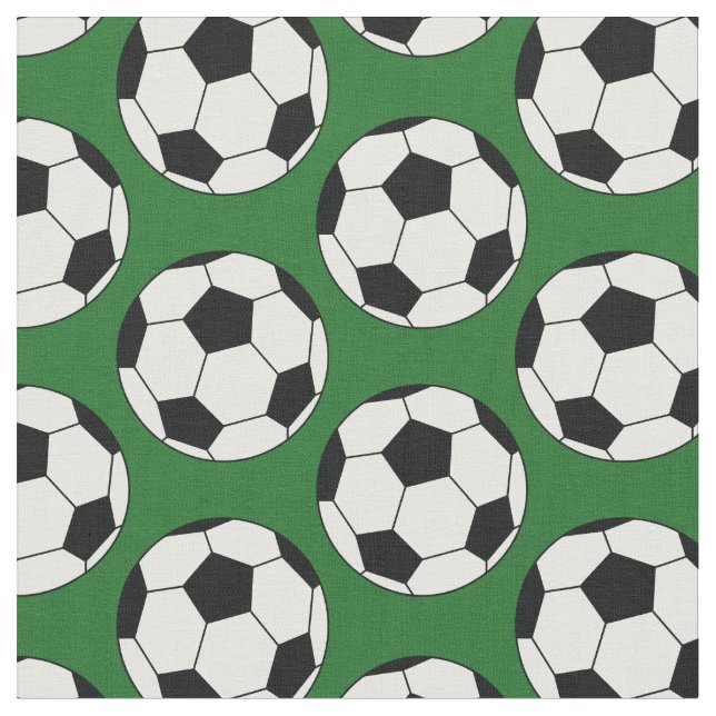 Tela Bolas de fútbol verdes (De cerca)