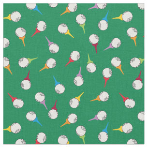 Tela Bolas de golf y Tees Print