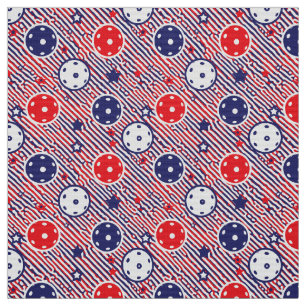Tela Bolas de picnic rojas, blancas y azules