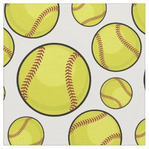 Tela Bolas dispersadas del softball blancas
