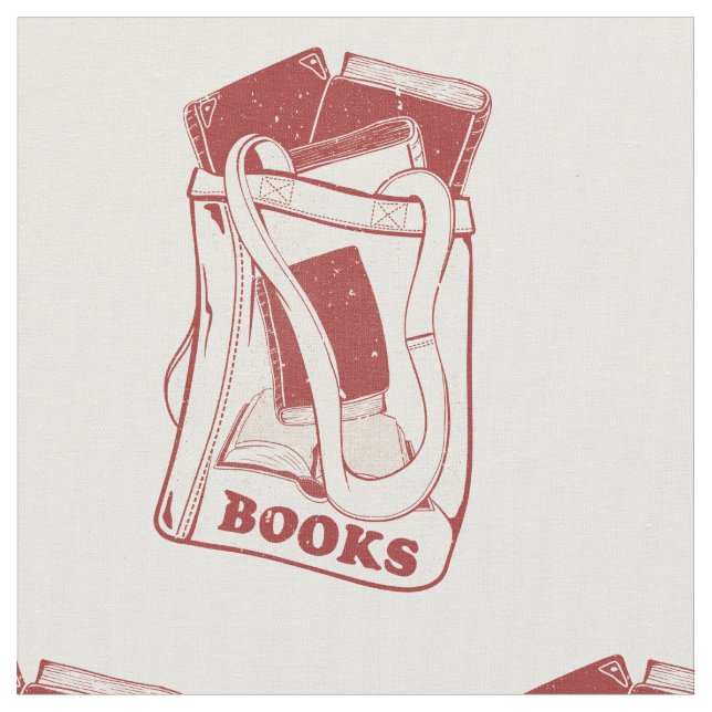 Tela Bolsa de libros que me encanta leer (De cerca)