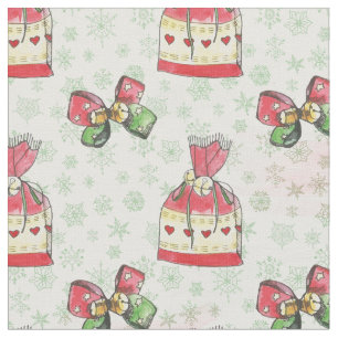 Tela Bolsa de navidades de acuarela de caramelos