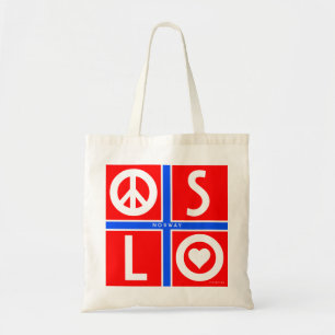 Tela Bolso 1 de la paz del amor de Oslo Noruega
