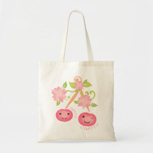 Tela Bolso alegre del regalo de la cereza de Kawaii