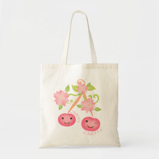 Tela Bolso alegre del regalo de la cereza de Kawaii