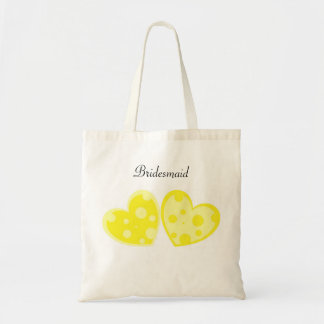 Tela Bolso amarillo de los corazones