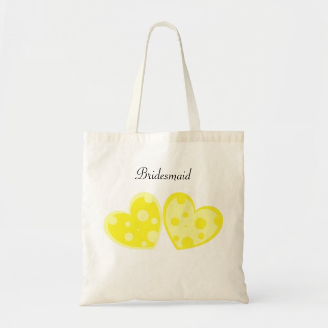 Tela Bolso amarillo de los corazones (Frente)