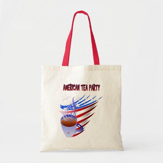 Tela Bolso americano de la fiesta del té (Frente)